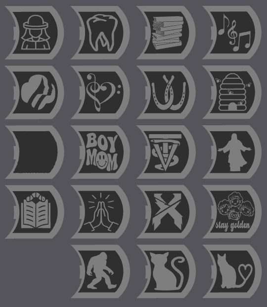 Random Hobbies Subie ownership badges, STANDARD