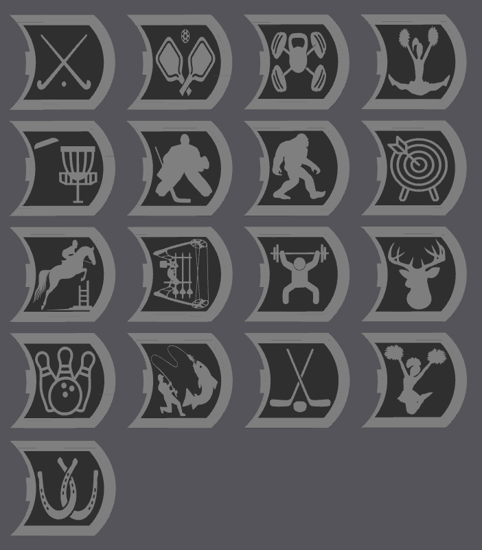 Sports & REC Subie ownership badges, STANDARD