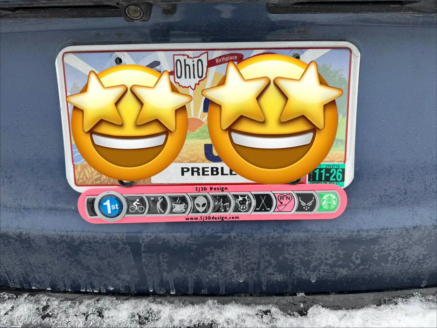 Subaru badge plate holder 50 state legal!