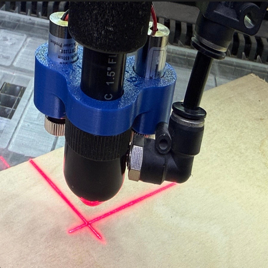 Laser cut positioning kit, major improvement for Co2 lasers!