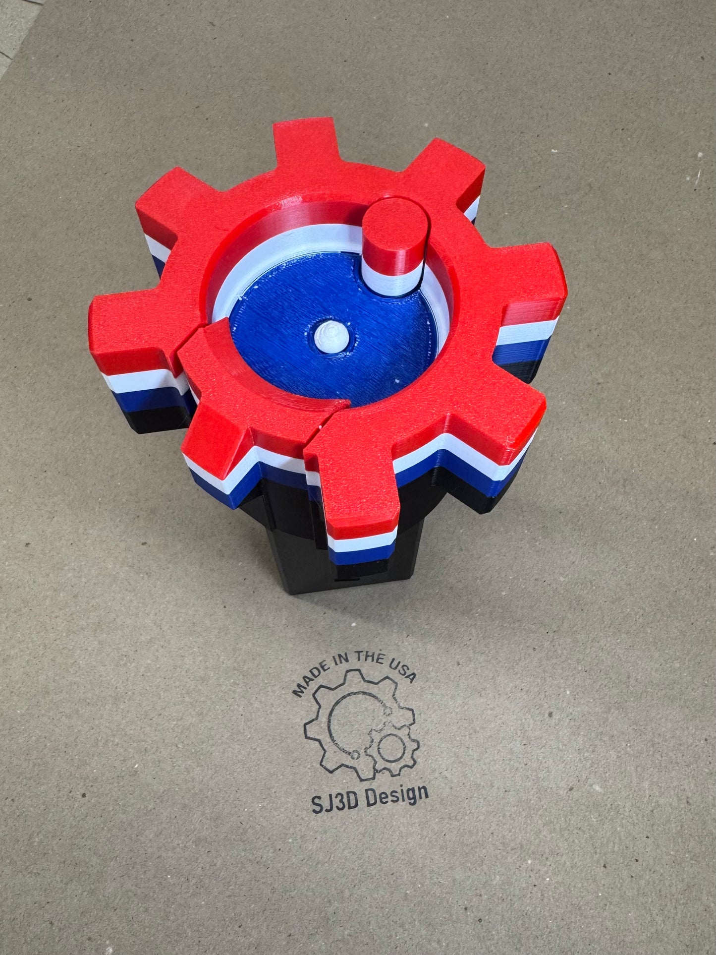 AR15 RED WHITE and BLUE!!! Bolt Head multi pin hitch, pew pew. All size hitches.