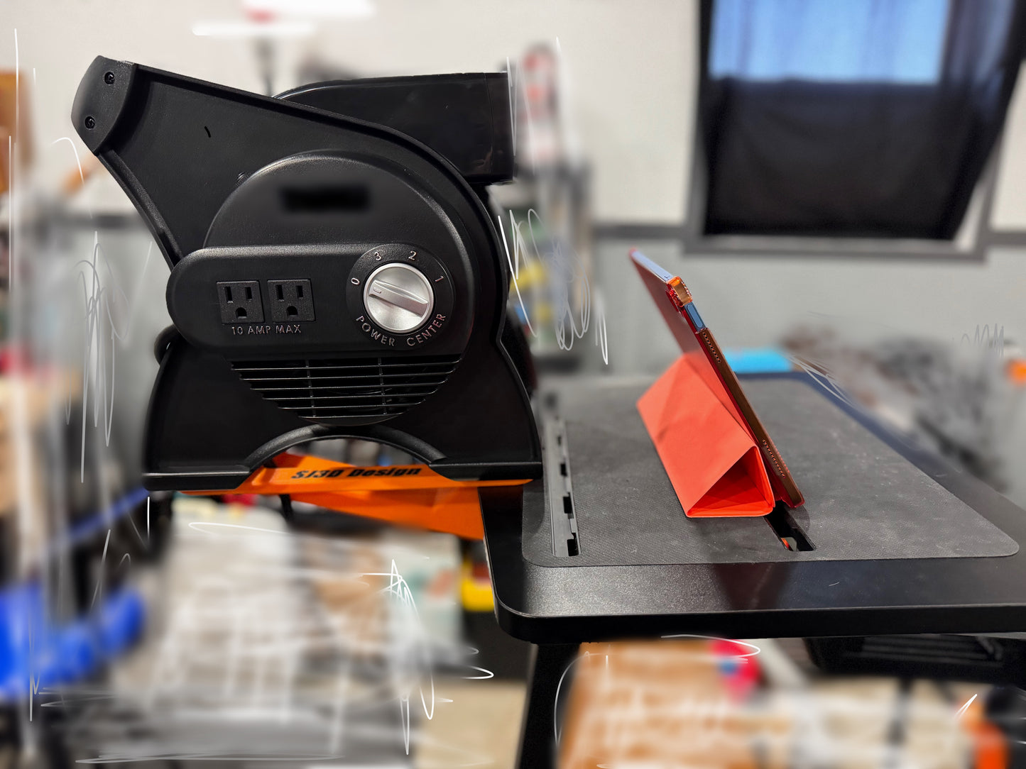 The Face Fan, upper body indoor training fan setup,JetBlack Zwift