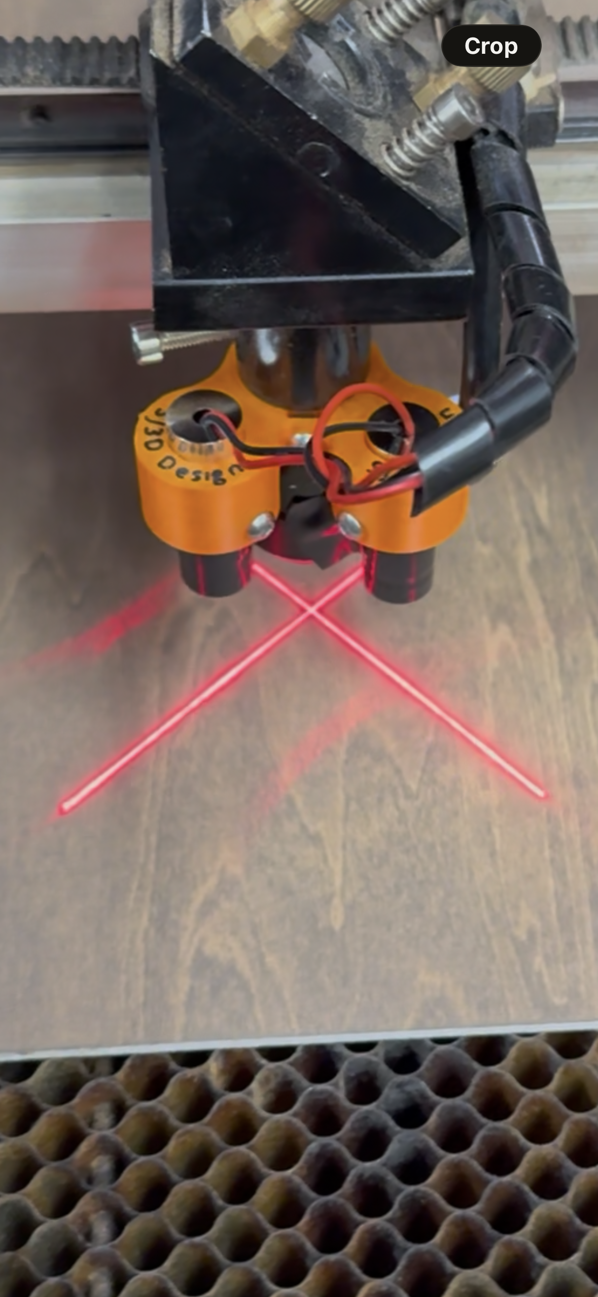 Laser cut positioning kit, major improvement for Co2 lasers!
