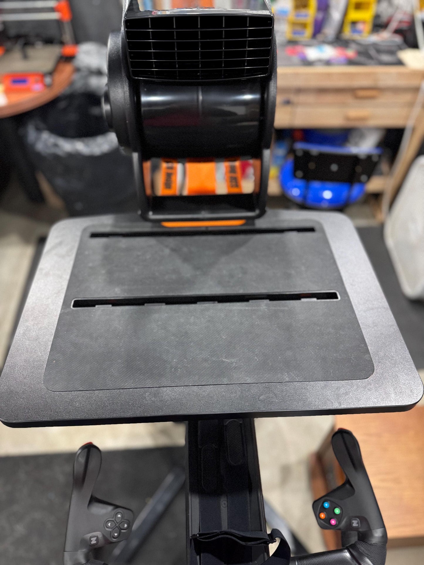 The Face Fan, upper body indoor training fan setup,JetBlack Zwift