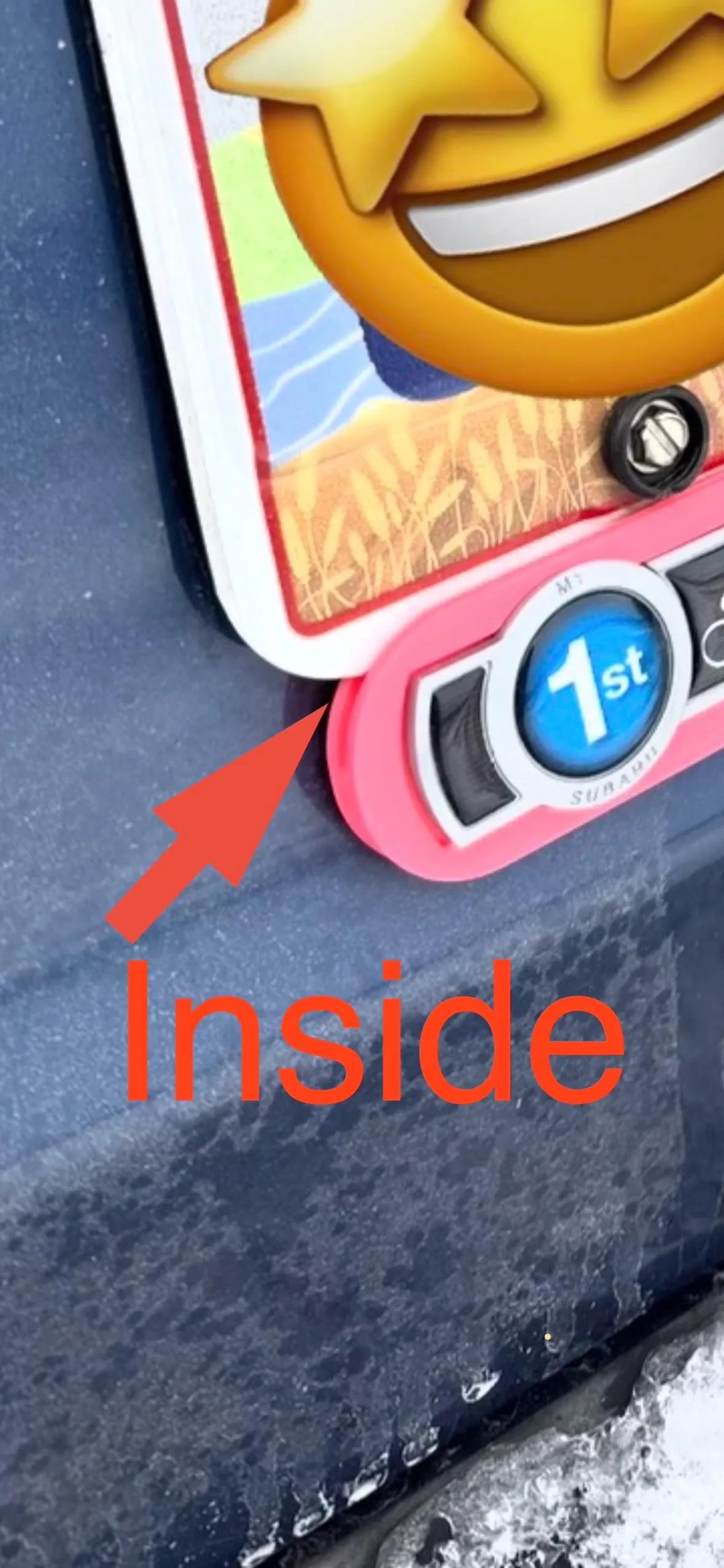 Subaru badge plate holder 50 state legal!