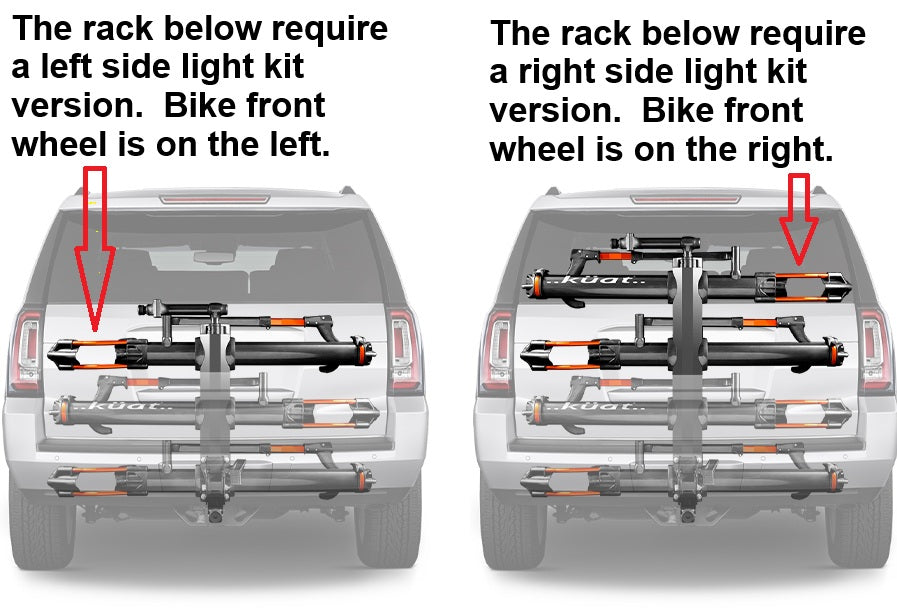 Kuat NV Light kit, bike rack.
