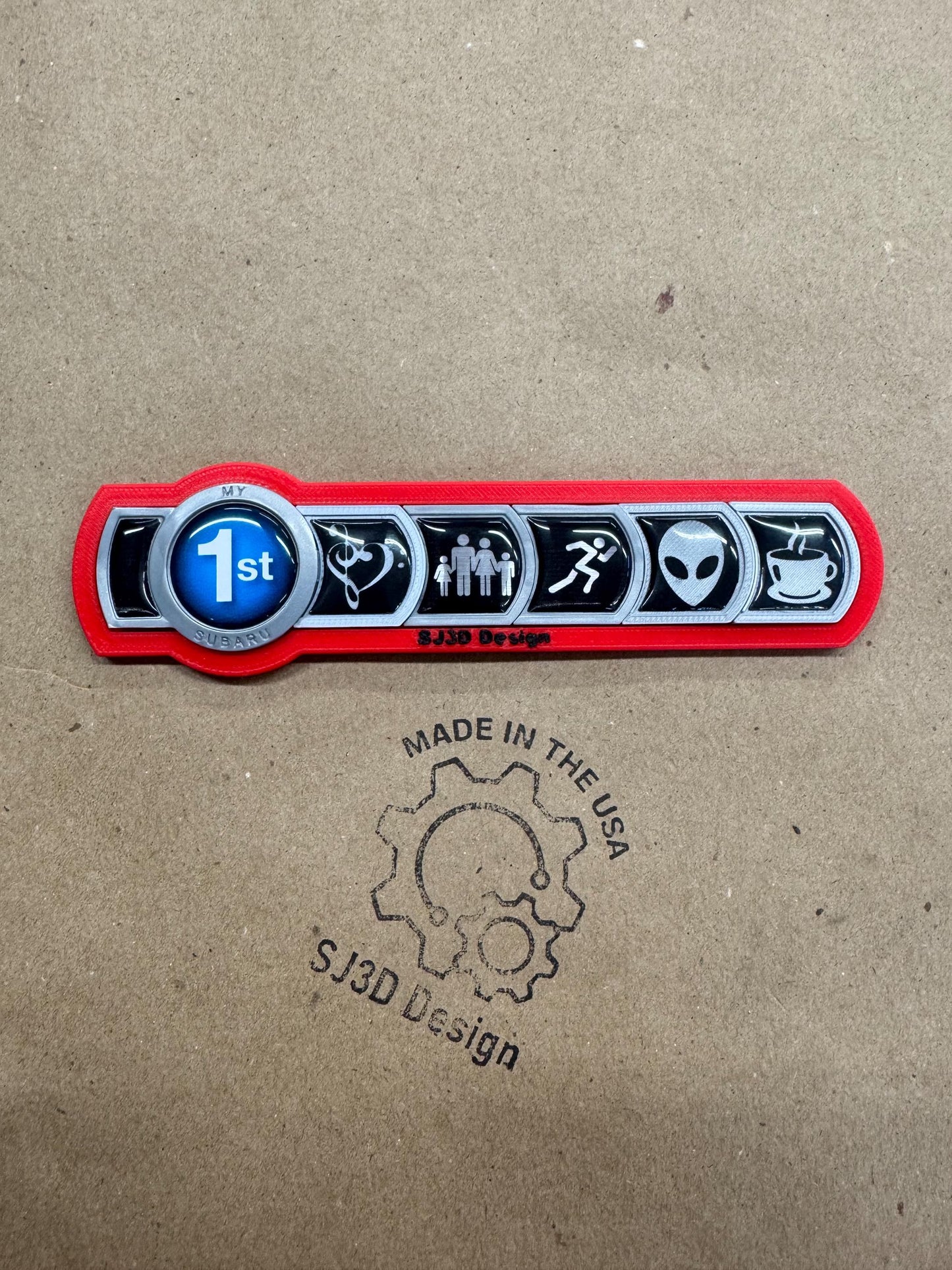 Subaru badge mag caddy